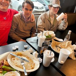 The remains of our delicious meal!