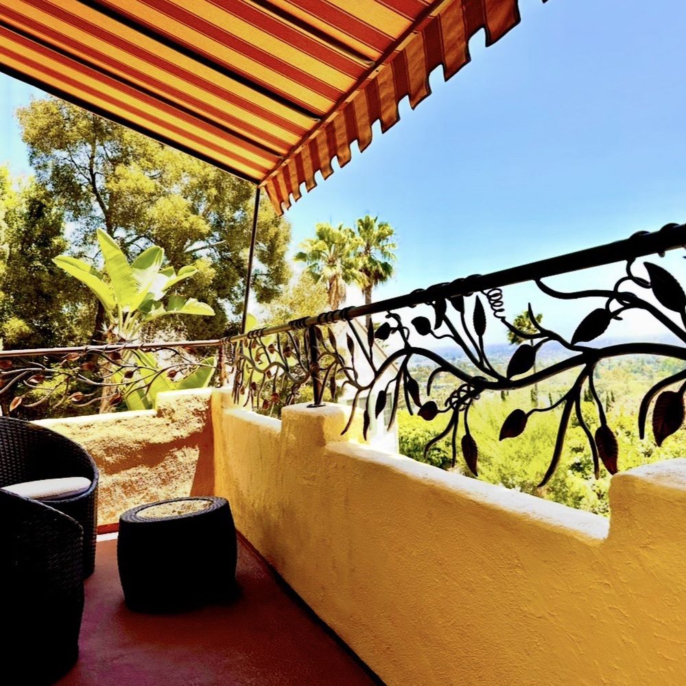 Exotic Iron Works - Hand forged railing to make to code 42". Organic design that adds to the home. - Fences & Gates Near Me - Los Angeles, California