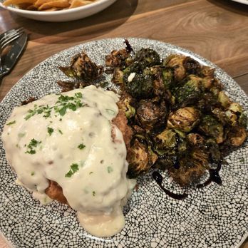 The 908 - Chicken and Brussel sprouts - New American Near Me - Long Beach, California The 908 - Chicken and Brussel sprouts - New American Near Me - Long Beach, California