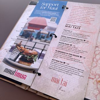 Mai Tai Bar - Mai tai menu - Cocktail Bars Near Me - Honolulu, Hawaii