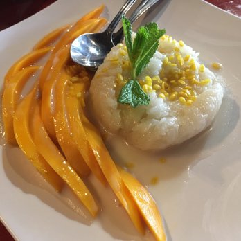 Royal Siam - Sweet Sticky Rice with Mango ($4.95) - Thai Near Me - Stockton, California