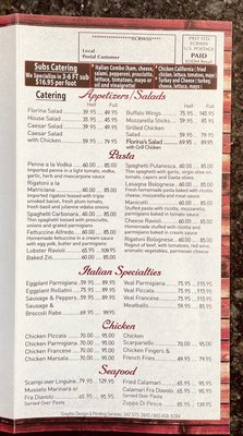 Menu photo 4 Florina’s Wood Fired Pizza & Pasta Fishkill, NY Menu photo 4 Florina’s Wood Fired Pizza & Pasta Fishkill, NY