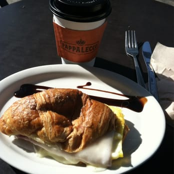 Pappalecco - My breakfast n coffee sitting outside on the sidewalk. - Sandwiches Near Me - San Diego, California Pappalecco - My breakfast n coffee sitting outside on the sidewalk. - Sandwiches Near Me - San Diego, California