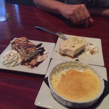 Circa 81 - Vanilla creme brulee, turtle cheesecake, key lime pie - Tapas/Small Plates Near Me - Morehead City, North Carolina