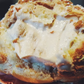 Bibble & Sip - The inside of the cream puff - Coffee & Tea Near Me - New York, New York