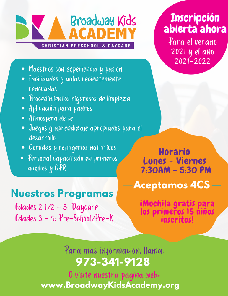 Broadway Kids Academy - childcare center in Paterson, NJ