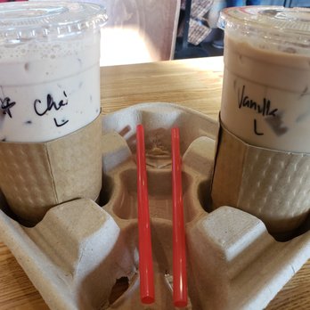 Bixby Joe - ice chai latte and ice vanilla latte - Coffee & Tea Near Me - Long Beach, California Bixby Joe - ice chai latte and ice vanilla latte - Coffee & Tea Near Me - Long Beach, California