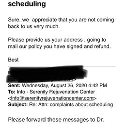 Is this any way to speak to a customer? Note that this is the scheduling/office manager. Is this any way to speak to a customer? Note that this is the scheduling/office manager.
