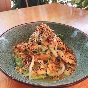 Cilantro 27 - Vegan ceviche with papaya cucumbers and greens - Latin American Near Me - Miami, Florida