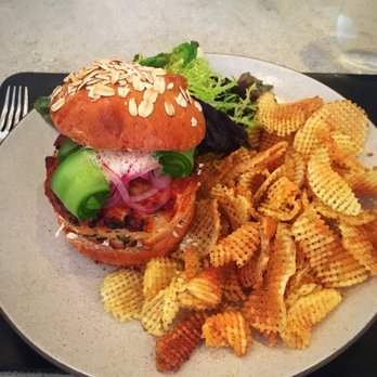 Aquavit - Hand - Cut Salmon Burger - Scandinavian Near Me - New York, New York