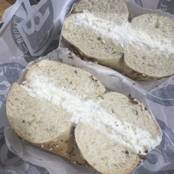 68 Bagel & Grill - Everything bagel with cream cheese - Bagels Near Me - High Point, North Carolina 68 Bagel & Grill - Everything bagel with cream cheese - Bagels Near Me - High Point, North Carolina