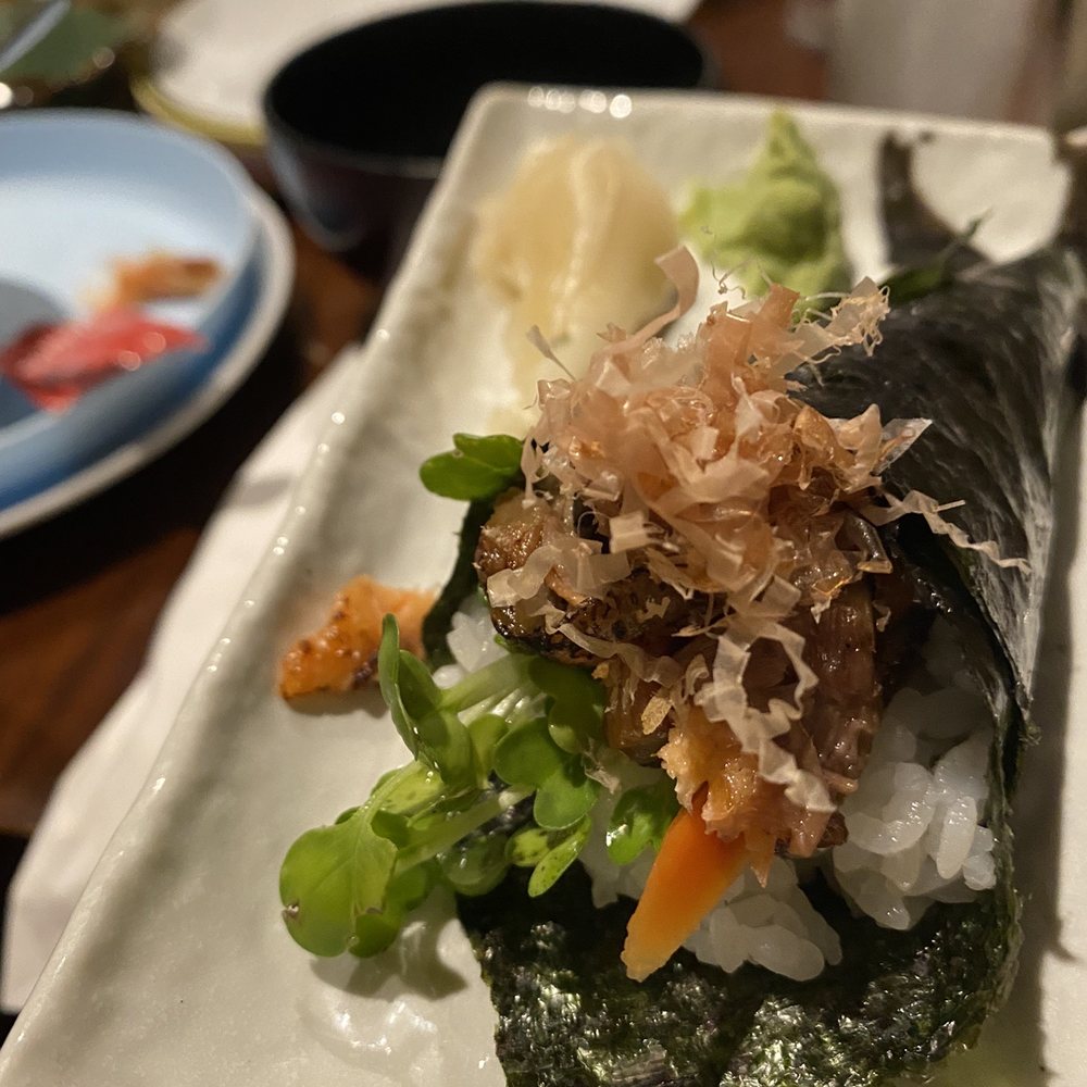 Toshi Sushi - Salmon skin roll. Perfectly portioned. - Japanese Near Me - Gardena, California Toshi Sushi - Salmon skin roll. Perfectly portioned. - Japanese Near Me - Gardena, California