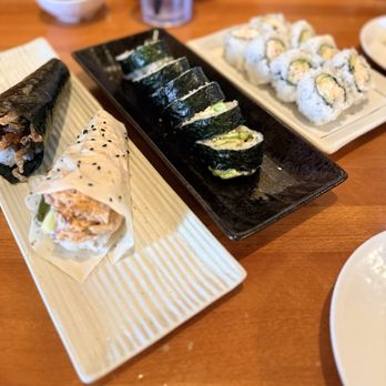 Wazabi Sushi - Orange - Salmon skin, blue crab hand rolls  Avocado and California rolls - Sushi Bars Near Me - Orange, California