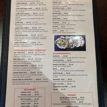 Hello! Hyderabad Bloomington - Menu (2/5) - Indian Near Me - Bloomington, Minnesota