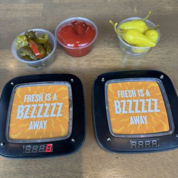 Habit Burger & Grill - Peppers and jalapeños with your order buzzers - Burgers Near Me - Phoenix, Arizona Habit Burger & Grill - Peppers and jalapeños with your order buzzers - Burgers Near Me - Phoenix, Arizona