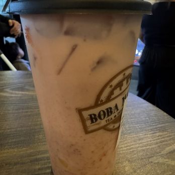 Boba Master - Strawberry milk tea with mango jellies - Bubble Tea Near Me - Las Vegas, Nevada Boba Master - Strawberry milk tea with mango jellies - Bubble Tea Near Me - Las Vegas, Nevada