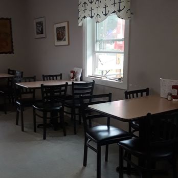 Shore Thing - a dining room with tables and chairs - Seafood Near Me - Lubec, Maine Shore Thing - a dining room with tables and chairs - Seafood Near Me - Lubec, Maine