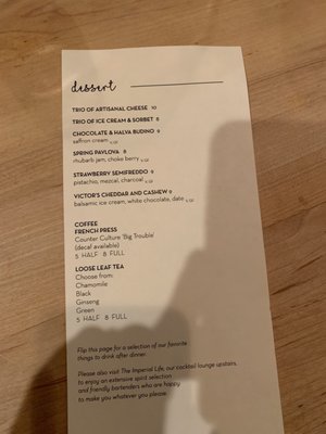 Menu photo 4 Table Asheville, NC