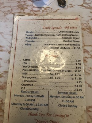 Menu photo 3 Morey's Diner Oneida, NY
