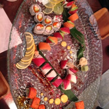 Sushi Prince - Geisha on the bottom, rainbow, California roll and I forgot that white and red roll. - Japanese Near Me - Fairfax, Virginia
