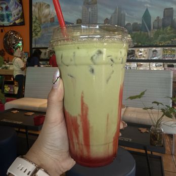 The Spin Vinyl & Coffee - Strawberry fields matcha - Vinyl Records Near Me - San Antonio, Texas The Spin Vinyl & Coffee - Strawberry fields matcha - Vinyl Records Near Me - San Antonio, Texas