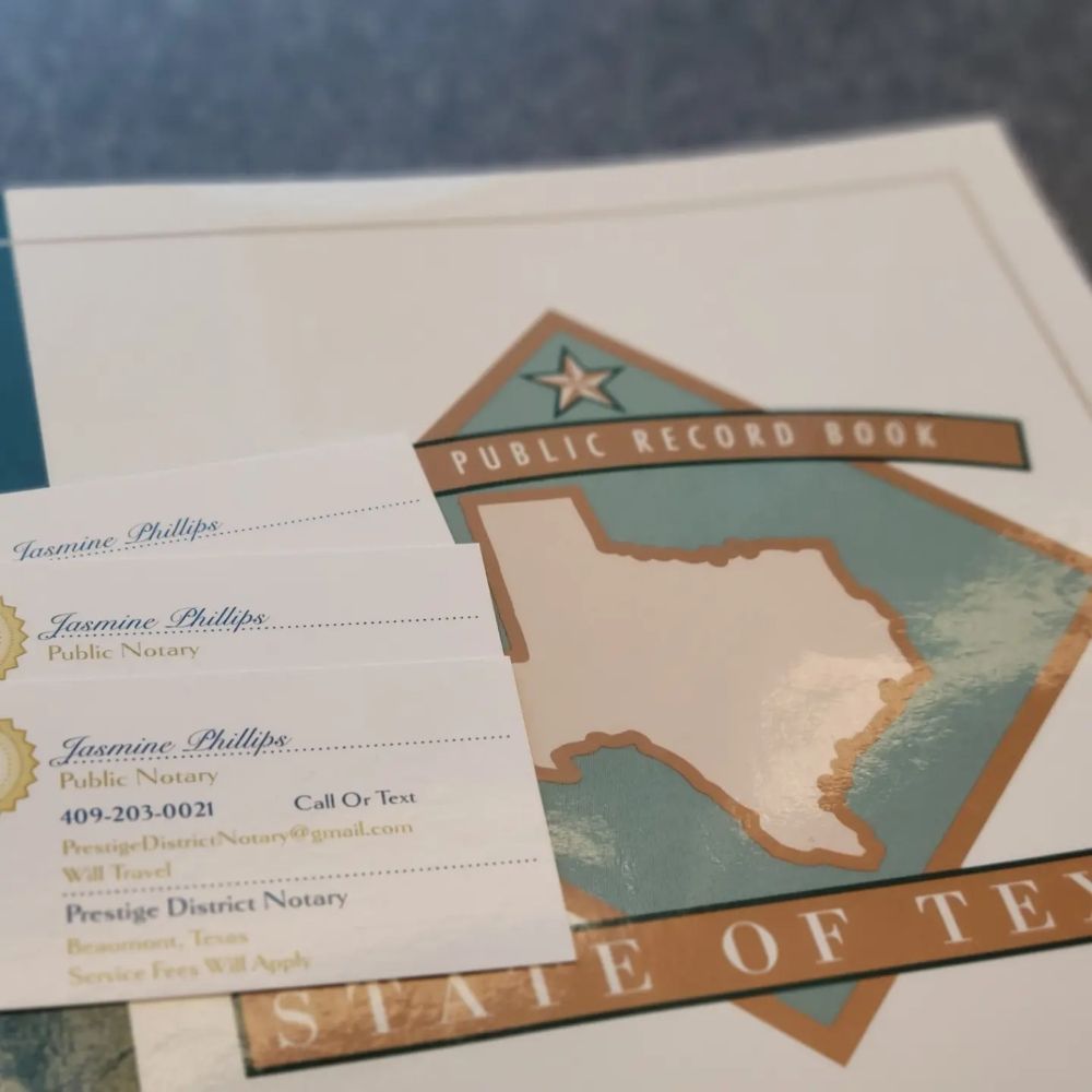 PRESTIGE DISTRICT NOTARY Beaumont, Texas Notaries Phone Number Yelp