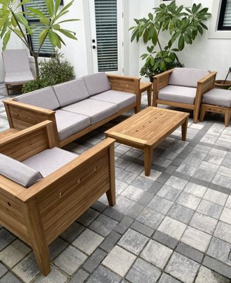 Teak Furniture - We have a large selection of teak.  Visit our showroom to see our selection!