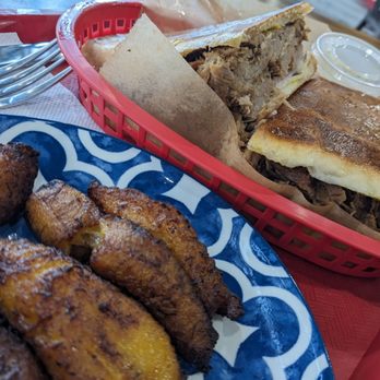 Havana's Cuisine - Sweet plantains and a traditional Cuban Sandwich. - Cuban Near Me - Central West, Missouri Havana's Cuisine - Sweet plantains and a traditional Cuban Sandwich. - Cuban Near Me - Central West, Missouri