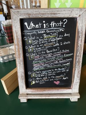 Menu photo 2 13th Street Coffee and Tea Omaha, NE