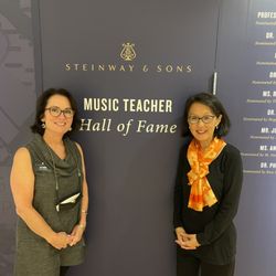Turner’s Keyboards - Lisa Turner Maddox with Dr. Clara Park, Steinway Music Teacher Hall of Fame award!