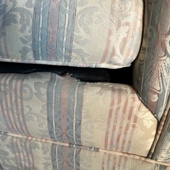 Hardman House - Can see where pulling out fold out bed has ripped couch. - Hotels Near Me - Carson City, Nevada