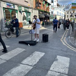 Latin Quarter Wine Bar & Bistro - Street preformed in the street, sounded really good.