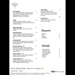 Peru Taco Bar - Peru Taco Bar Menu