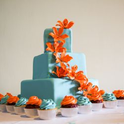It's Tasty Too! - This was the beautiful cake that Heather made for our wedding. Each tier was a different flavor. It was DELICIOUS.