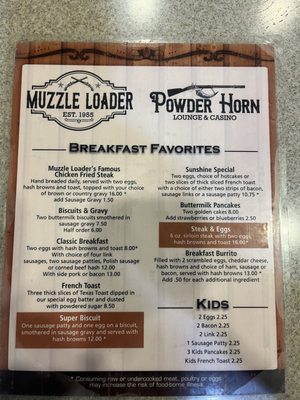 Menu photo 2 Muzzle Loader Cafe Billings, MT