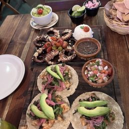 Octopus + shrimp tacos Octopus + shrimp tacos