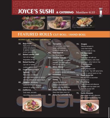 Menu photo 7 Joyce's Sushi Palm Springs, CA