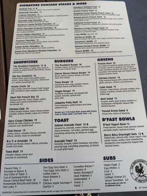 Menu photo 1 The Breakfast Club Campbell, CA Menu photo 1 The Breakfast Club Campbell, CA