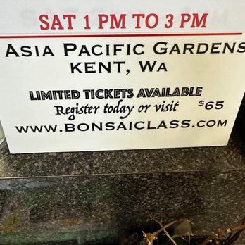 Asia Pacific Gardening - Sign - Nurseries & Gardening Near Me - Kent, Washington