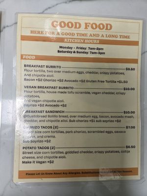 Menu photo 1 Good Time Long Beach, CA Menu photo 1 Good Time Long Beach, CA