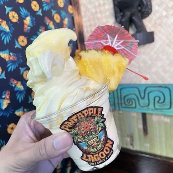 Pineapple Lagoon - Pineapple Dole Whip (TikTok: @justandyvu) - Ice Cream & Frozen Yogurt Near Me - Garden Grove, California