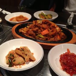 Ah Ssak - Pork bulgogi and various banchan