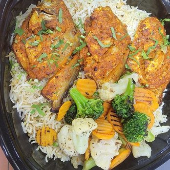 Spice Mart - Silver Pomfret served with RIce and salad - Indian Near Me - Naperville, Illinois
