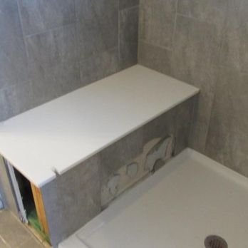 D. R. Horton - No waterproofing material on shower bench. - Real Estate Services Near Me - New Braunfels, Texas D. R. Horton - No waterproofing material on shower bench. - Real Estate Services Near Me - New Braunfels, Texas