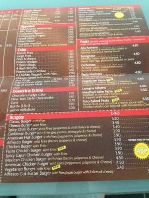 Menu photo 1 Alfresco Sale, XGM Menu photo 1 Alfresco Sale, XGM