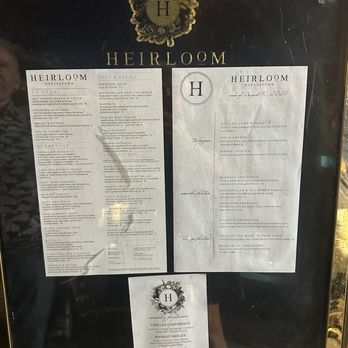 Heirloom Doylestown - Menus - American Near Me - Doylestown, Pennsylvania
