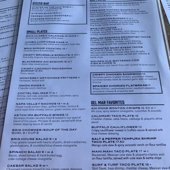 Brigantine - Menu - Seafood Near Me - Del Mar, California Brigantine - Menu - Seafood Near Me - Del Mar, California