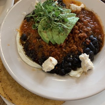 Urth Caffé - Orange - Huevos Rancheros plate - Coffee & Tea Near Me - Orange, California