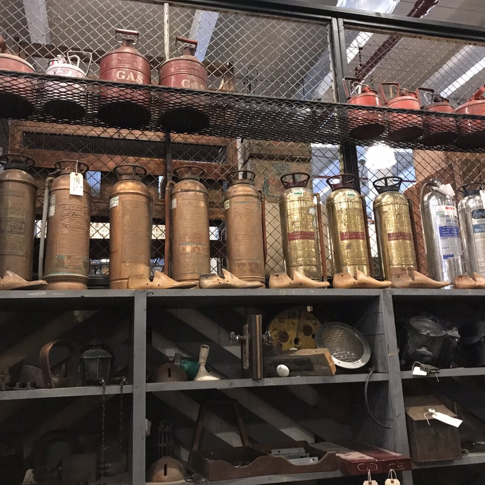 Mongers Market - Second fire extinguisher from the left is GONE, that's right, its in my den! - Antiques Near Me - Bridgeport, Connecticut Mongers Market - Second fire extinguisher from the left is GONE, that's right, its in my den! - Antiques Near Me - Bridgeport, Connecticut