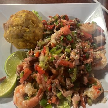Ponce Restaurant - Shrimp and octopus salad - Puerto Rican Near Me - Chicago, Illinois